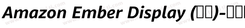 Amazon Ember Display (标题)字体转换